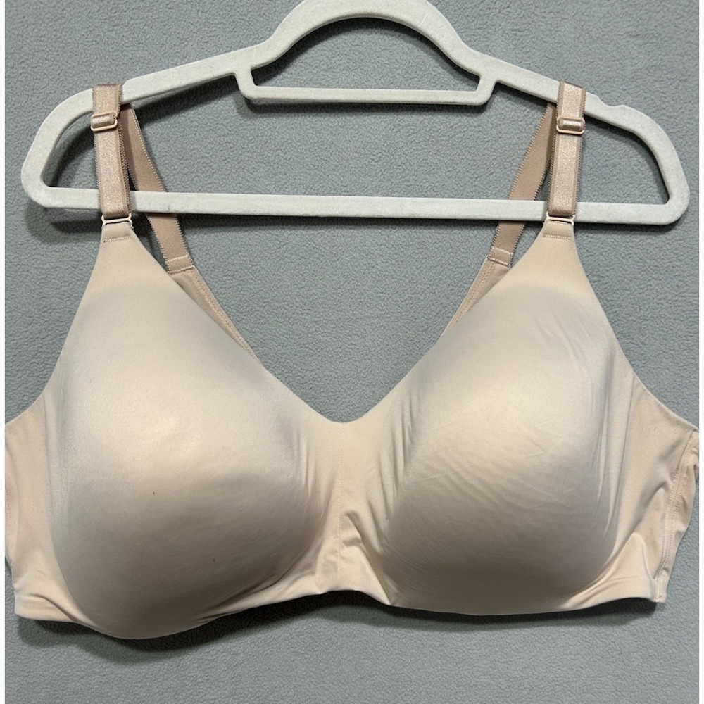 Torrid Curve Bra Womens 48DD‎ Tan Underwire Adjustable straps Smooth